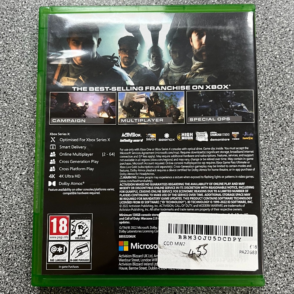 Call of duty MW2 (xbox one) Own4Less